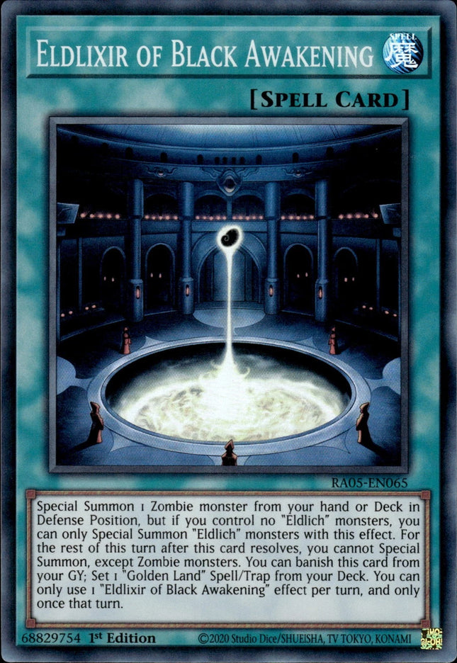 RA05-065sr · Spettrolisir del Risveglio Nero / Eldlixir of Black Awakening SR (ITA)