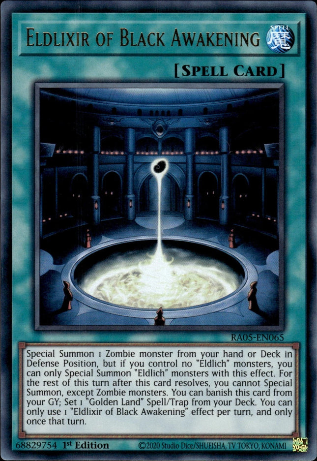 RA05-065ur · Spettrolisir del Risveglio Nero / Eldlixir of Black Awakening UR (ITA)
