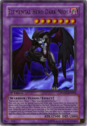 POTD-033 · Neos Oscuro EROE Elementale / Elemental Hero Dark Neos UR (ENG)