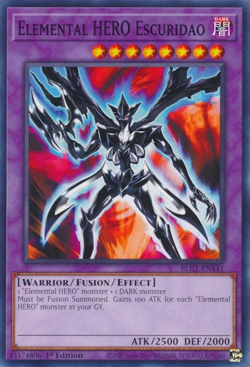 BLC1-141 · Escuridao EROE Elementale / Elemental HERO Escuridao (ITA)