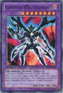 SP13-046st · Escuridao EROE Elementale / Elemental HERO Escuridao SFR (ITA)