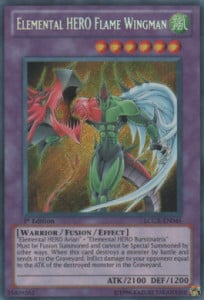 LCGX-045sec · Uomo Alato della Fiamma EROE Elementale / Elemental HERO Flame Wingman SCR (ITA)