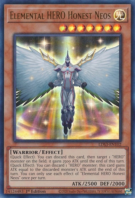 LDS3-102 · Neos l'Onesto EROE Elementale / Elemental HERO Honest Neos UR (ITA)