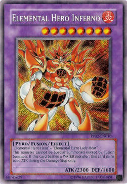 PP02-010sec · Inferno EROE Elementale / Elemental Hero Inferno SCR (ITA)