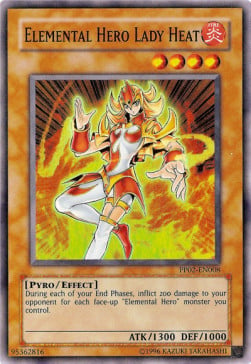 PP02-008 · Lady Calore EROE Elementale / Elemental Hero Lady Heat SR (ITA)