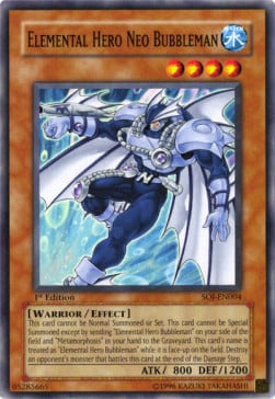 SOI-004 · Neo Bubbleman EROE Elementale / Elemental Hero Neo Bubbleman (ITA)