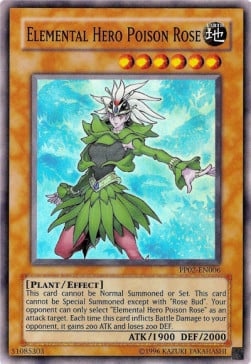 PP02-006 · Rosa Avvelenata EROE Elementale / Elemental Hero Poison Rose SR (ITA)