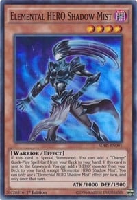 SDHS-001 · Nebbia Ombra EROE Elementale / Elemental HERO Shadow Mist SR (ITA)