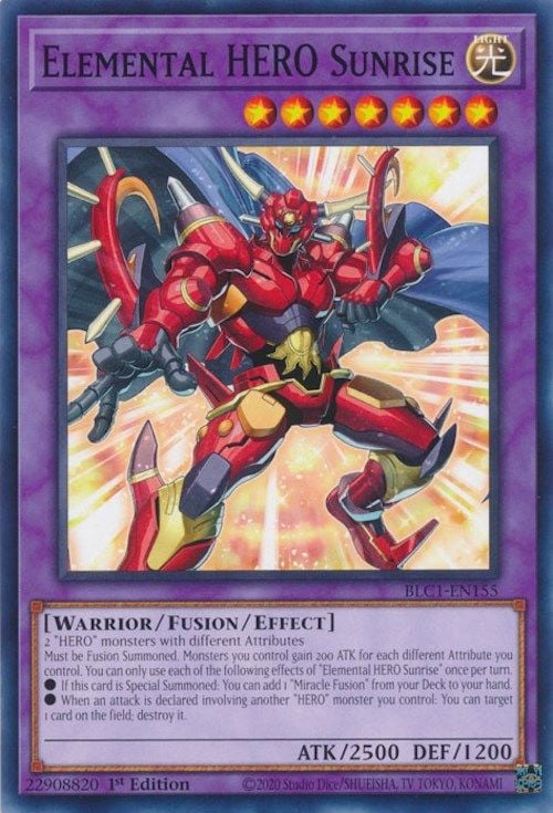 BLC1-155 · Sunrise EROE Elementale / Elemental HERO Sunrise (ITA)