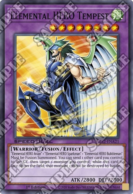 SGX2-021sec · Tempesta EROE Elementale / Elemental HERO Tempest SCR (ITA)