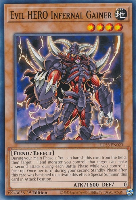 LDS3-023 · Custode Infernale EROE Malvagio / Evil HERO Infernal Gainer (ITA)
