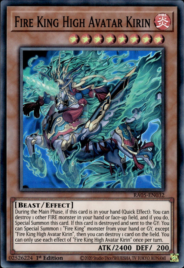 RA05-032sr · Fire King High Avatar Kirin SR (ITA)