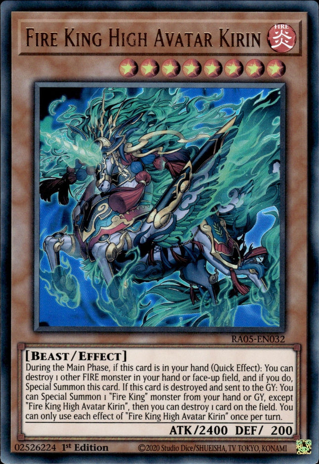 RA05-032ur · Fire King High Avatar Kirin UR (ITA)
