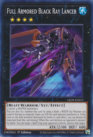LED9-012 · Lanciere Raggio Nero Armatura Completa / Full Armored Black Ray Lancer (ITA)