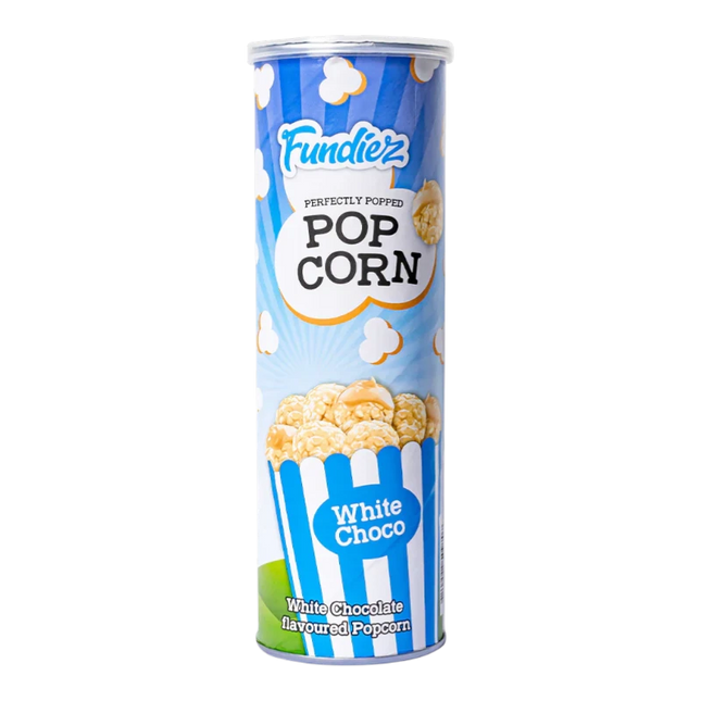 Fundiez - Popcorn Ricoperti al Cioccolato Bianco Snack Dolce Croccante