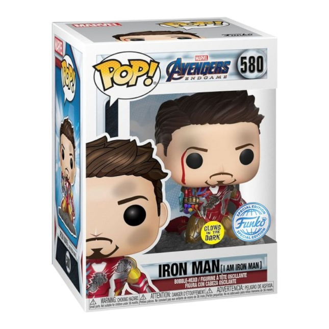 Avengers: Endgame POP! Disney Vinyl Figure I Am Iron Man 9 cm Glows in the Dark
