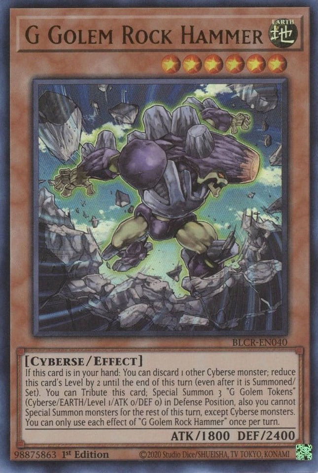 BLCR-040 · G Golem Rock Hammer UR (ITA)
