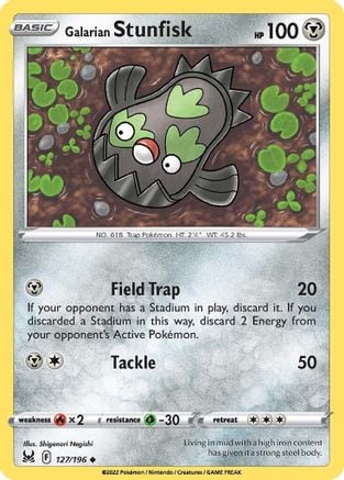 LORG-127 · Galarian Stunfisk (Uncommon 127/196) (ITA)