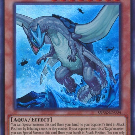 OP02-004 · Gameciel, il Kaiju Tartaruga Marina / Gameciel, the Sea Turtle Kaiju SR (ITA)
