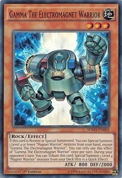 SDMY-003 · Guerriero Magnetico Elettrico Gamma / Gamma The Electromagnet Warrior SR (ITA)