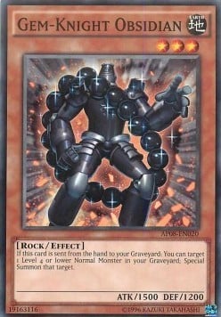 AP08-020 · Cavaliere-Gemma Ossidiana / Gem-Knight Obsidian (ITA)
