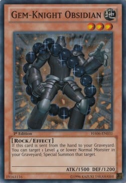 HA06-031 · Cavaliere-Gemma Ossidiana / Gem-Knight Obsidian SR (ITA)
