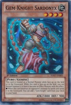 HA07-001 · Cavaliere-Gemma Sardonyx / Gem-Knight Sardonyx SR (ITA)
