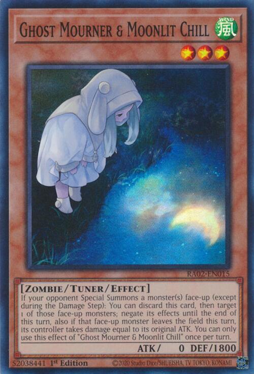 RA02-015 · Fantasma in Lutto & Brivido Illuminato dalla Luna / Ghost Mourner & Moonlit Chill SR (ITA)