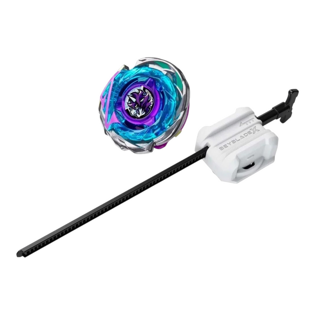 Beyblade X Delta Unicorn PO 3-60GU di GiaxStore con lanciatore, trottola bilanciata blu e viola con componenti metallici