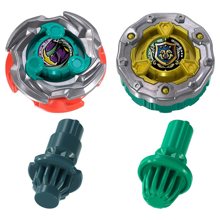 Beyblade UX Infinity Cutter Shinobi e Rampart Aegis con componenti di montaggio dal set GiaxStore