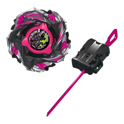 GiaxStore Takara Tomy Beyblade X Bahamut Blitz BK1-50I starter set with black and pink spinning top and launcher