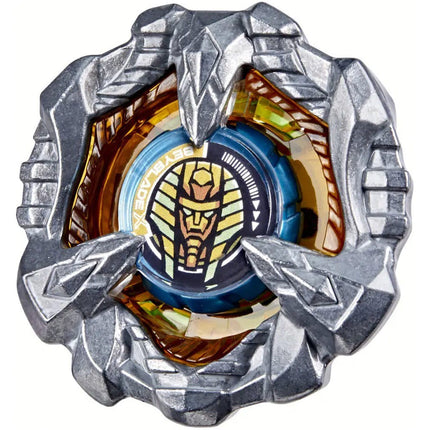 Beyblade X Cowl Sphinx 9-80GN di GiaxStore, trottola di tipo difesa color argento e oro con design a sfinge