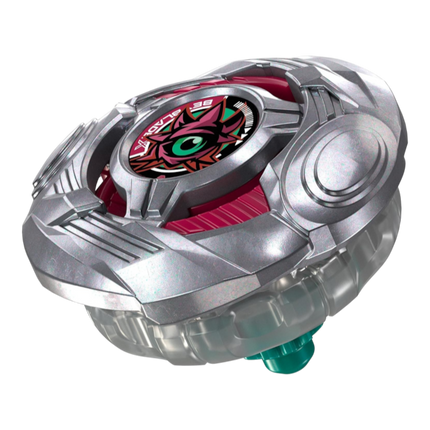 GiaxStore Beyblade X Glare Cyclops 7-55FB stamina type spinning top with metallic silver blade and cyclops emblem