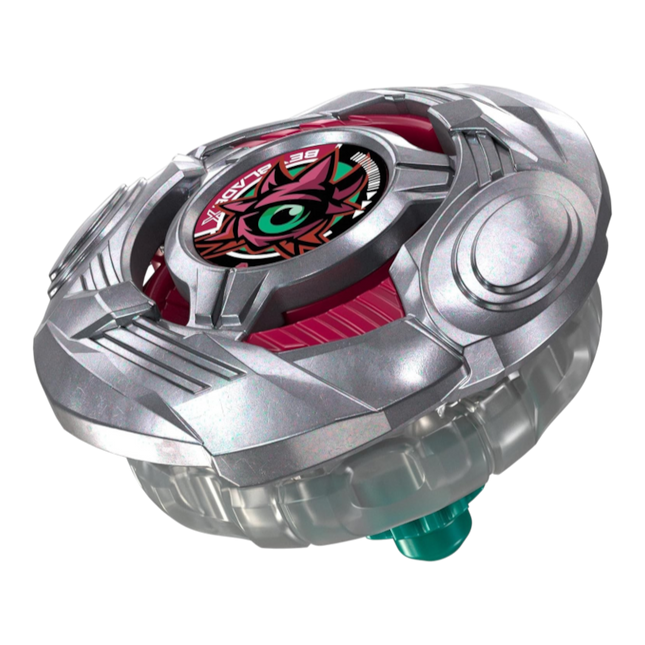 GiaxStore Beyblade X Glare Cyclops 7-55FB stamina type spinning top with metallic silver blade and cyclops emblem