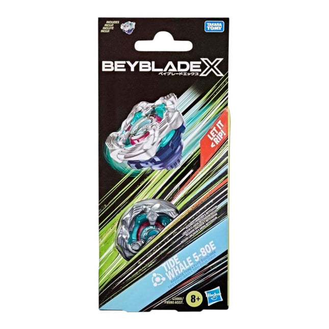 GiaxStore TAKARA TOMY Beyblade X Tide Whale 5-80E spinning top in original retail packaging