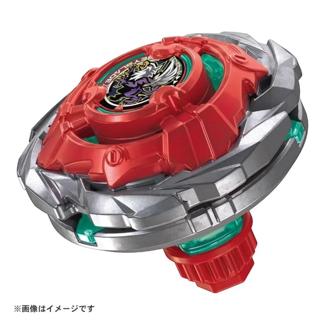 GiaxStore Takara Tomy Beyblade X UX-19 Starter Bullet Griffon, rosso e argento, con dettagli verdi, meccanica di sdoppiamento