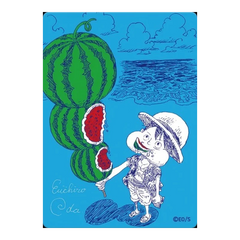 GiaxStore One Piece Luffy Watermelon NatsuComi 2026 MetaKira promo card with Eiichiro Oda illustration