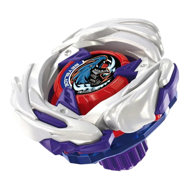 GiaxStore Takara Tomy Beyblade X Meteor Dragoon 3-70J starter top with silver, red, and purple metallic design