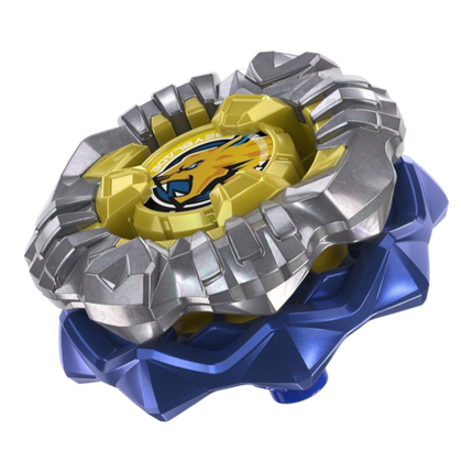 GiaxStore Beyblade X Seize Jaguar HN defensive top with silver blade, yellow jaguar emblem, and blue base components.