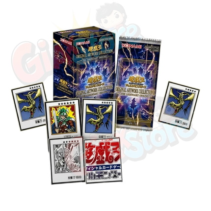 GiaxStore Yu-Gi-Oh! Original Artwork Collection Japanese booster box and packs with iconic card art.