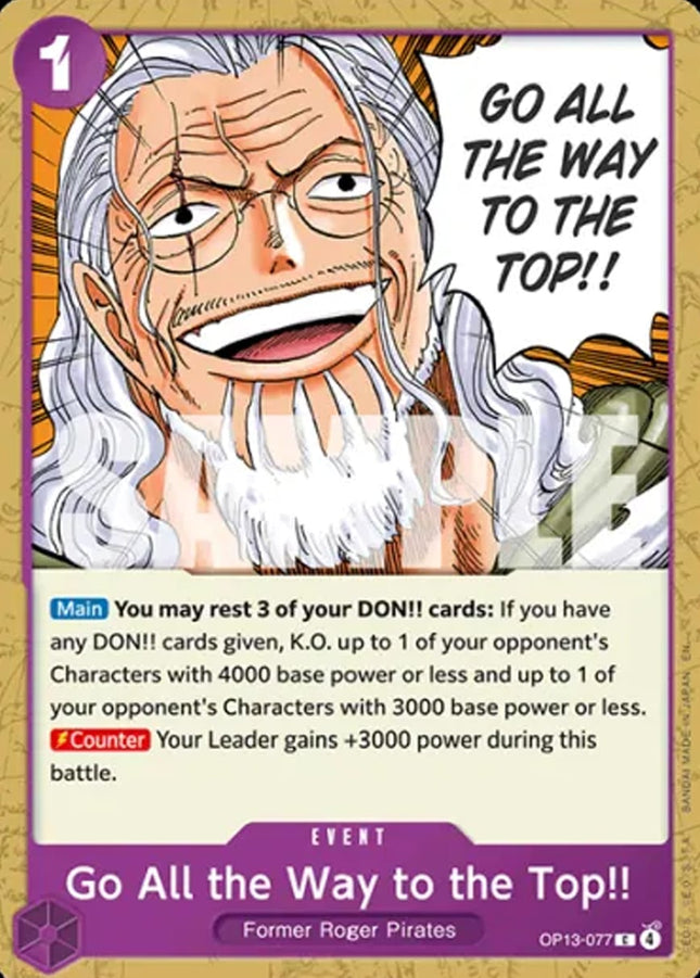OP13-077 · Go All the Way to the Top!!