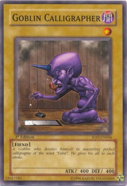 SOD-004 · Goblin Fasullo / Goblin Calligrapher (ITA)