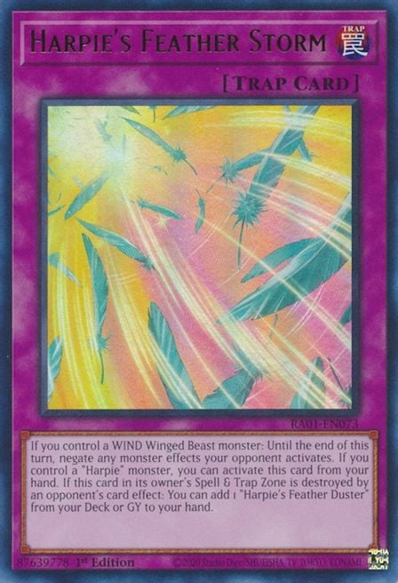 RA01-073u · Tempesta di Piume dell'Arpia / Harpie's Feather Storm UR (ITA)