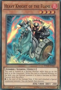 WSUP-047 · Cavaliere Pesante della Fiamma / Heavy Knight of the Flame SR (ITA)