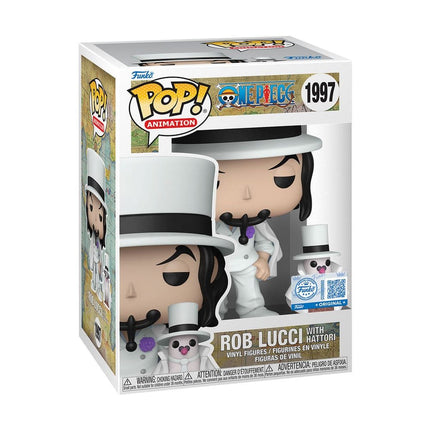 *heo Exclusive Edition* One Piece POP!&Buddy Animation Vinyl Figures Rob Lucci with Hattori w/Chase 10 cm Assortment (6)