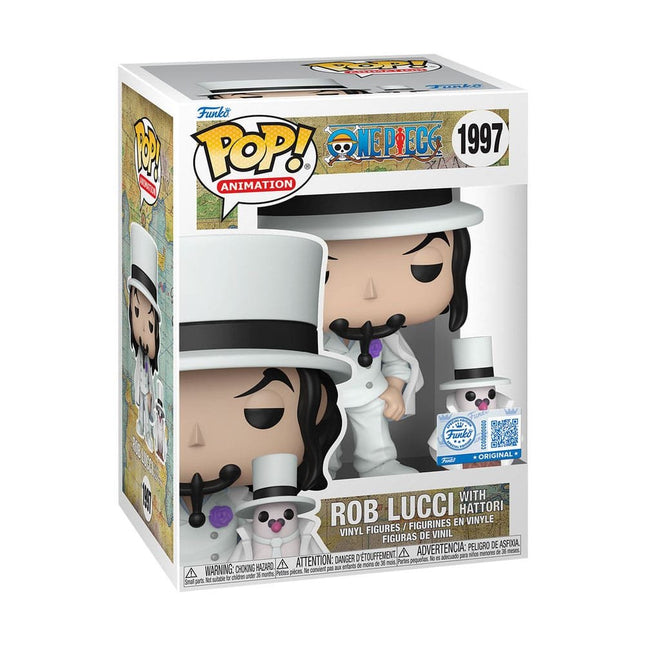 One Piece Funko Pop-  Rob Lucci with Hattori w/Chase 10 cm