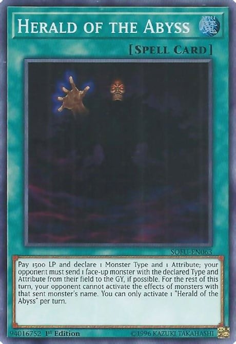 SOFU-063 · Araldo dell'Abisso / Herald of the Abyss SR (ITA)