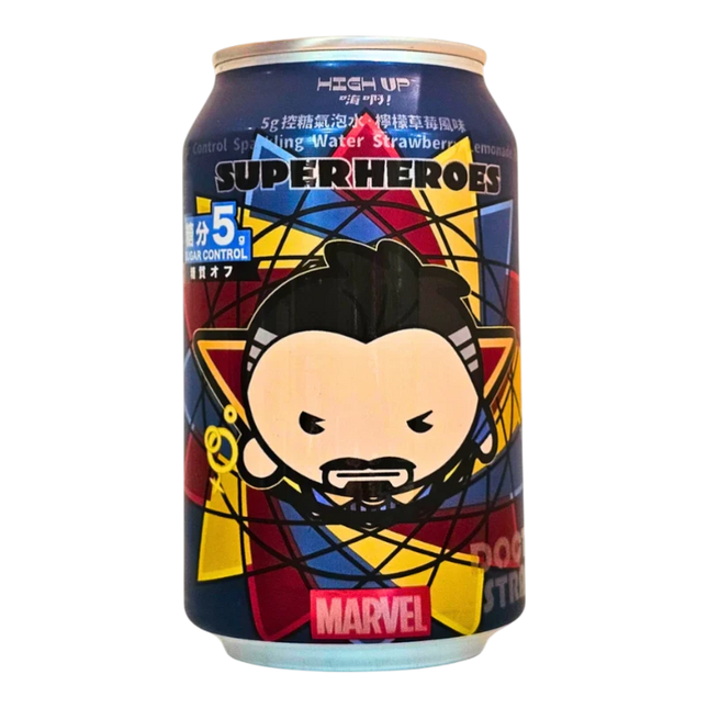 High Up Superheroes Marvel Doctor Strange - Soda Limonata alla Fragola 330ml