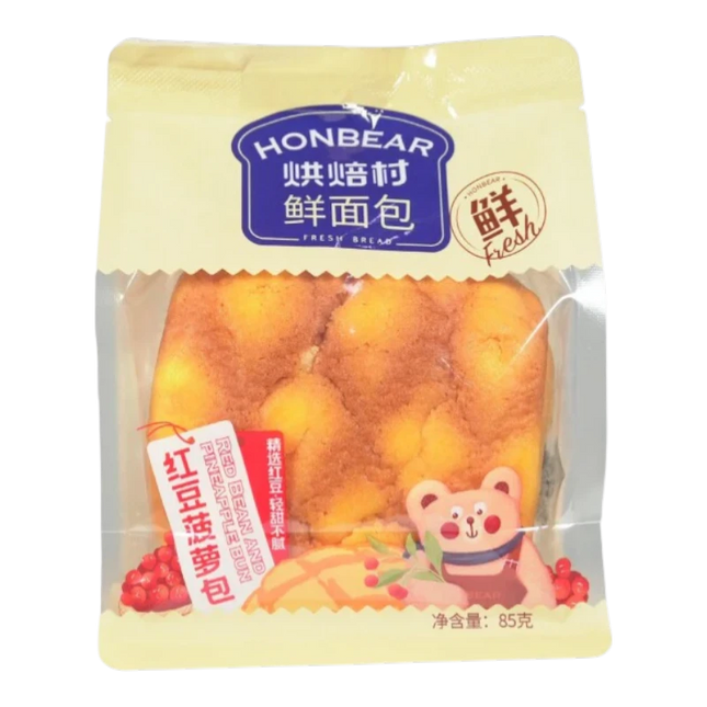 Honbear Melonpan - Fagioli Rossi e Ananas Dolce Giapponese Ripieno