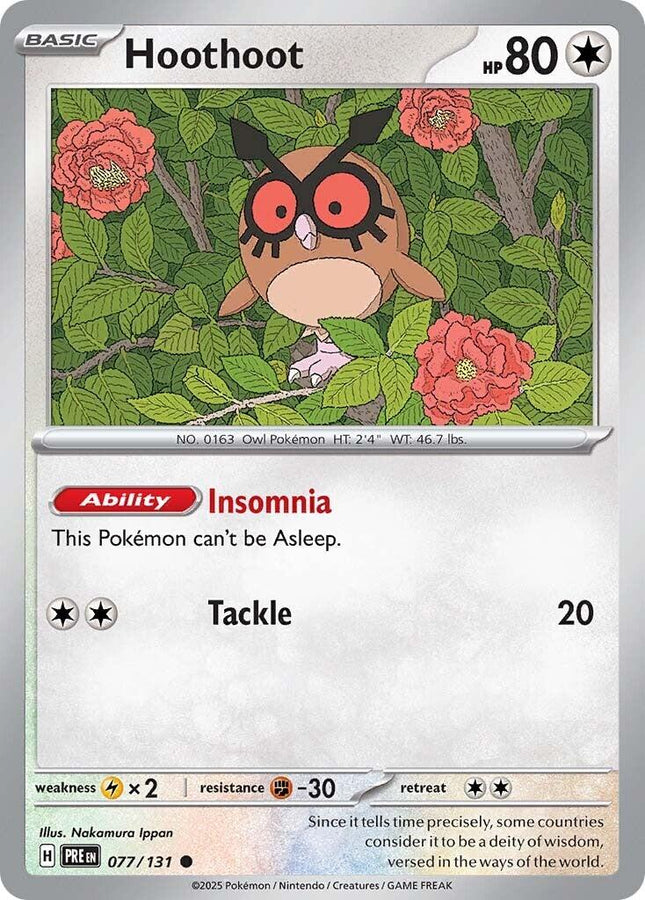 PRE-077 · Hoothoot (077/131) (ITA)